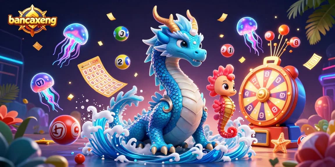 Experience the thrill of bancaxeng fish shooting with an ocean dragon and seahorse knight.