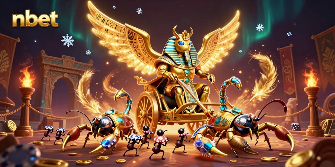 Experience thrilling nbet gaming with a dazzling scene of vibrant characters and casino elements.