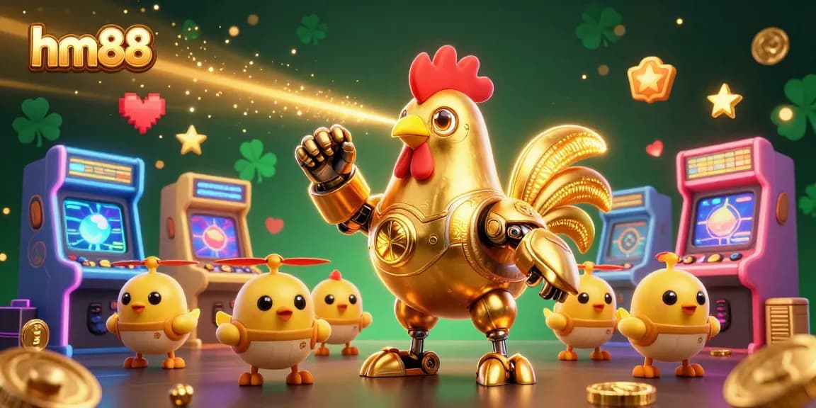 Engage with interactive gambling adventures at hm88 with vibrant characters and casino-themed elements.
