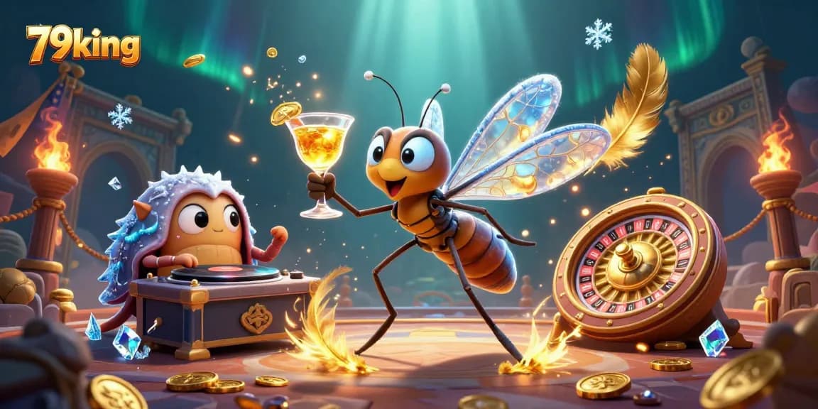 Engage with 79king's thrilling casino vibes featuring vibrant 3D characters in a rich, dynamic scene.
