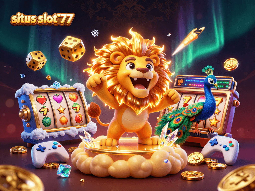 Engage with exciting games at situs slot777 featuring vibrant slot reels and dynamic characters.