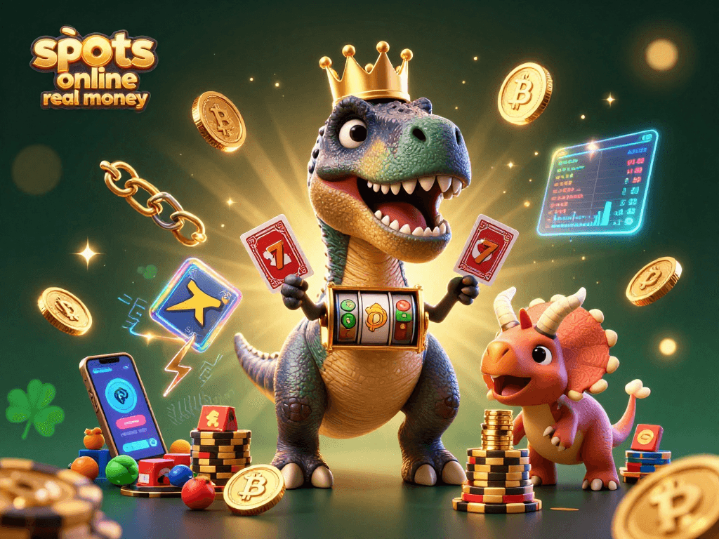 Spin for jackpots in slots online real money with lively 3D characters and crypto elements.