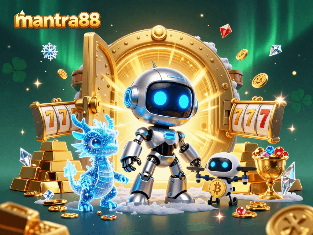 Join mantra88's thrilling slot reels adventure with cyberpunk characters and treasures!