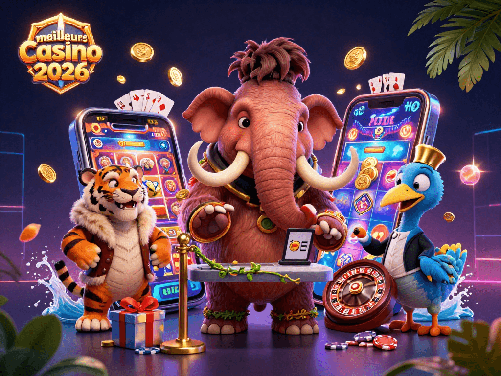 Jouez aux meilleurs crypto casinos 2026 avec le mammouth gardien et un tigre VIP.