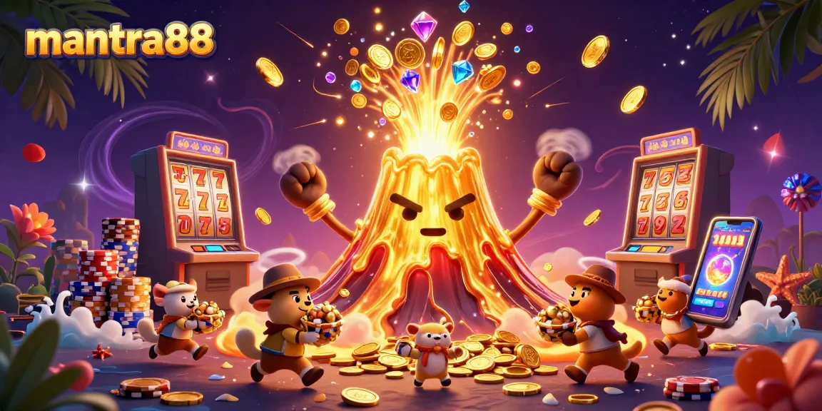 Experience thrilling wins with mantra88's vibrant slot games, featuring lucky sevens and treasure.