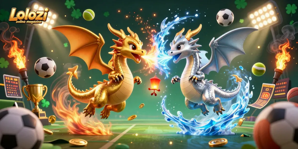 Lolozi online magazine showcases thrilling sports action with dragons and vibrant game elements