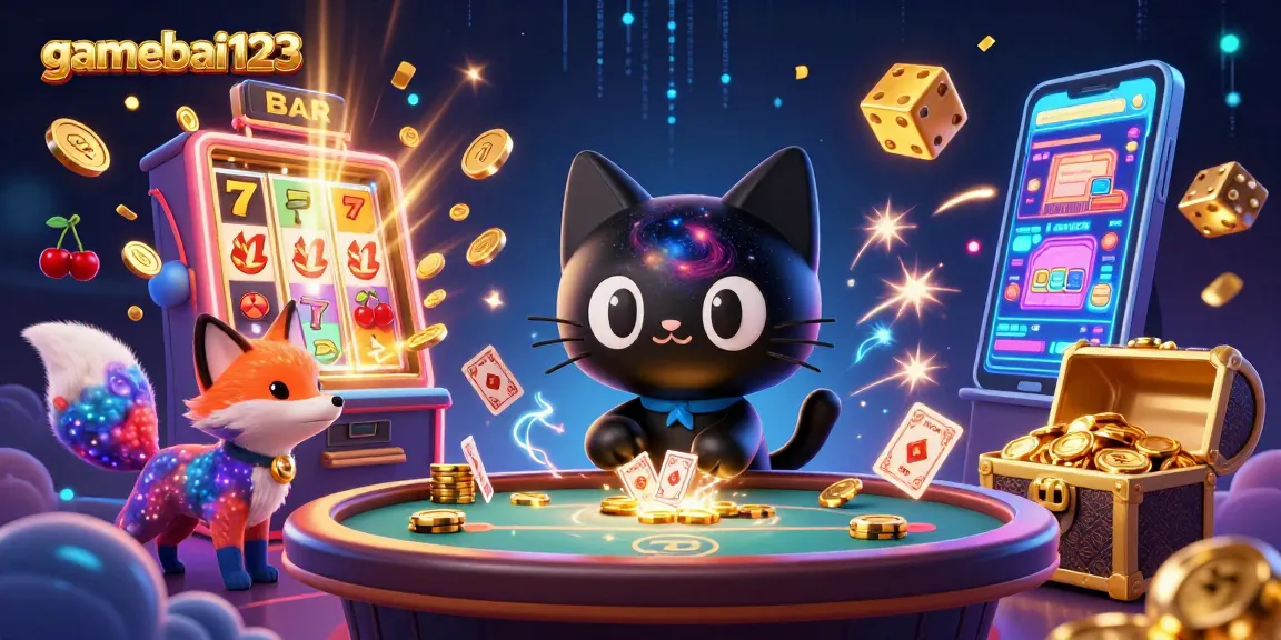 Experience thrilling gameplay at gamebai123 with immersive cosmic casino elements bursting with energy.