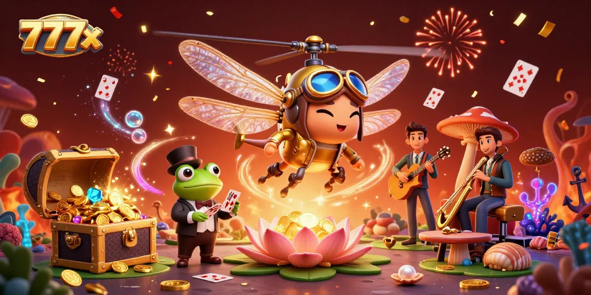Experience thrilling gameplay at 777x with vibrant casino elements and dynamic characters