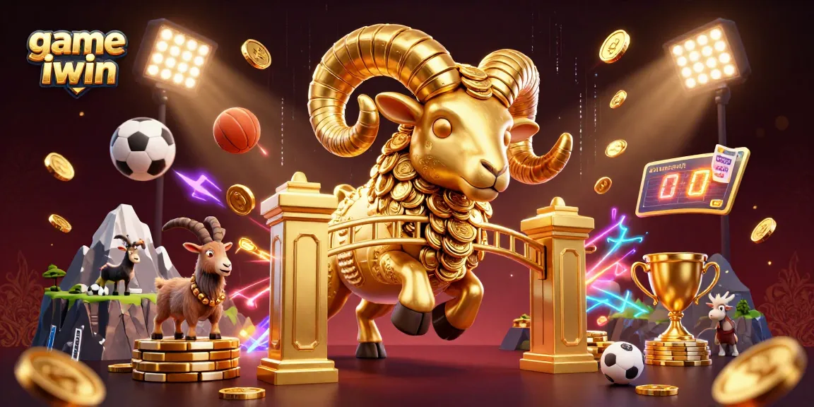 Experience the thrill with game iwin as a golden ram charges through a dynamic casino scene