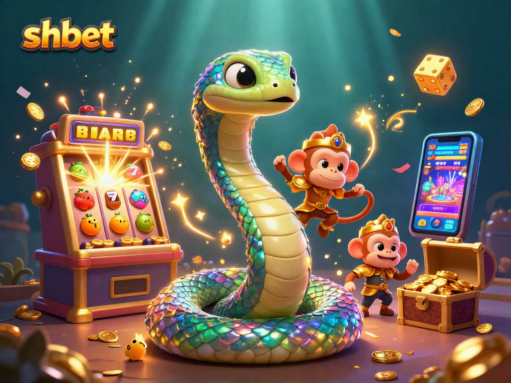 Engage with shbet's vibrant slot scene featuring lively characters and jackpot elements.