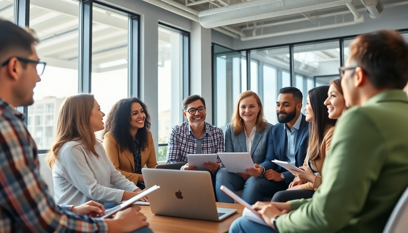 Engaged individuals in a career coaching session, enhancing their professional growth through Career Coaching.