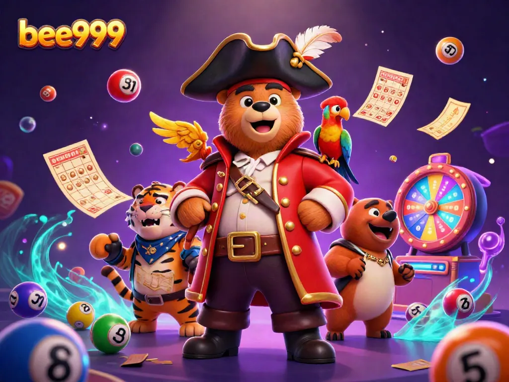 Experience the thrill of bee999 with vibrant casino characters and dynamic gaming elements.