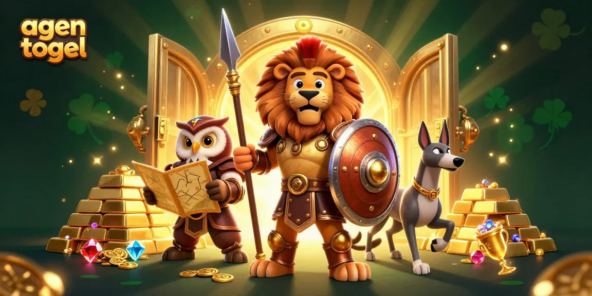 Experience thrilling agen togel action in a vibrant, dynamic 3D casino illustration.