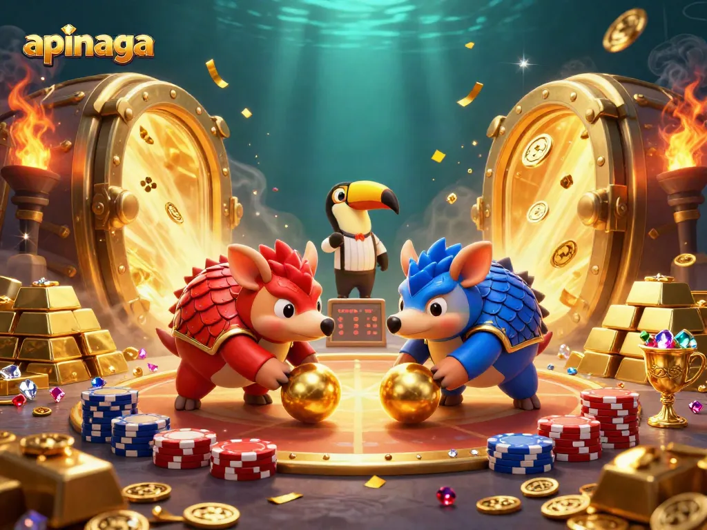 Win big with apinaga as rival pangolins clash in an energetic casino showdown.
