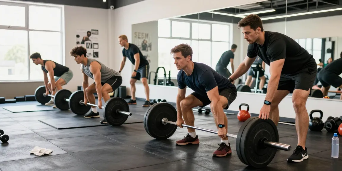Akra Labs Steroidshop fitness scene with athletes training hard in a modern gym.