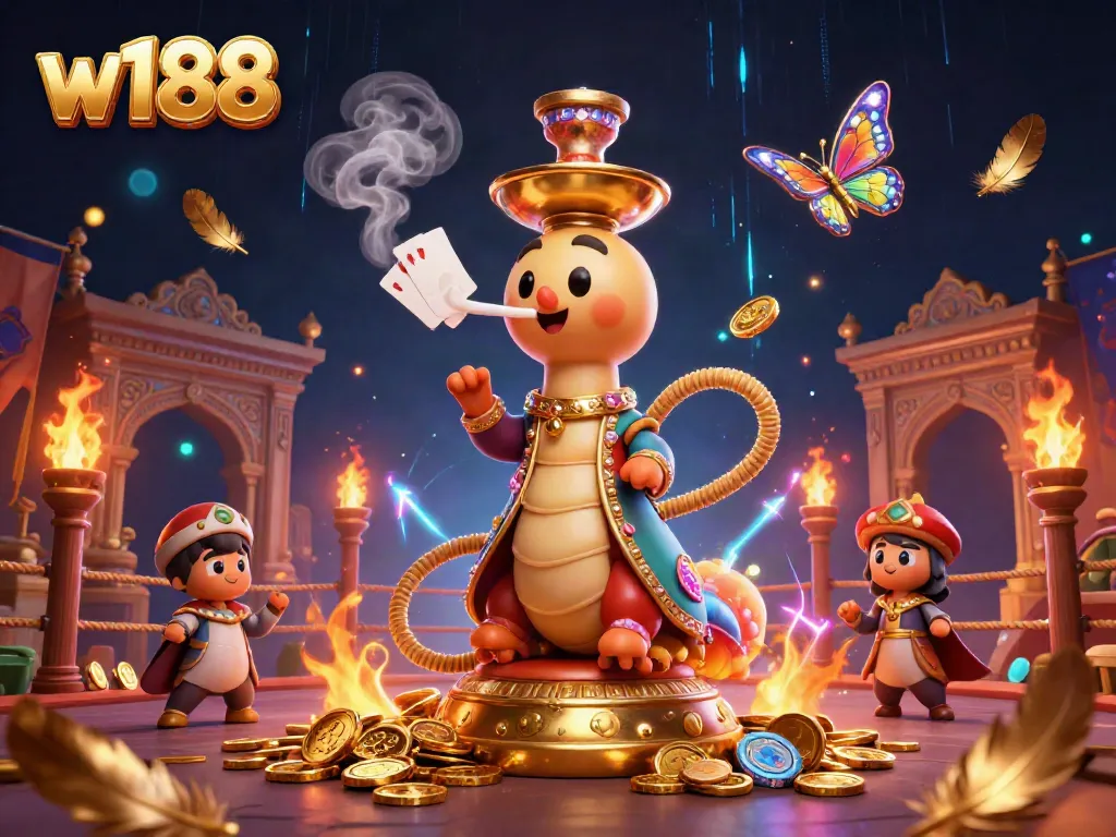 Experience the thrilling atmosphere at w188 with the hookah-master and dynamic casino elements.