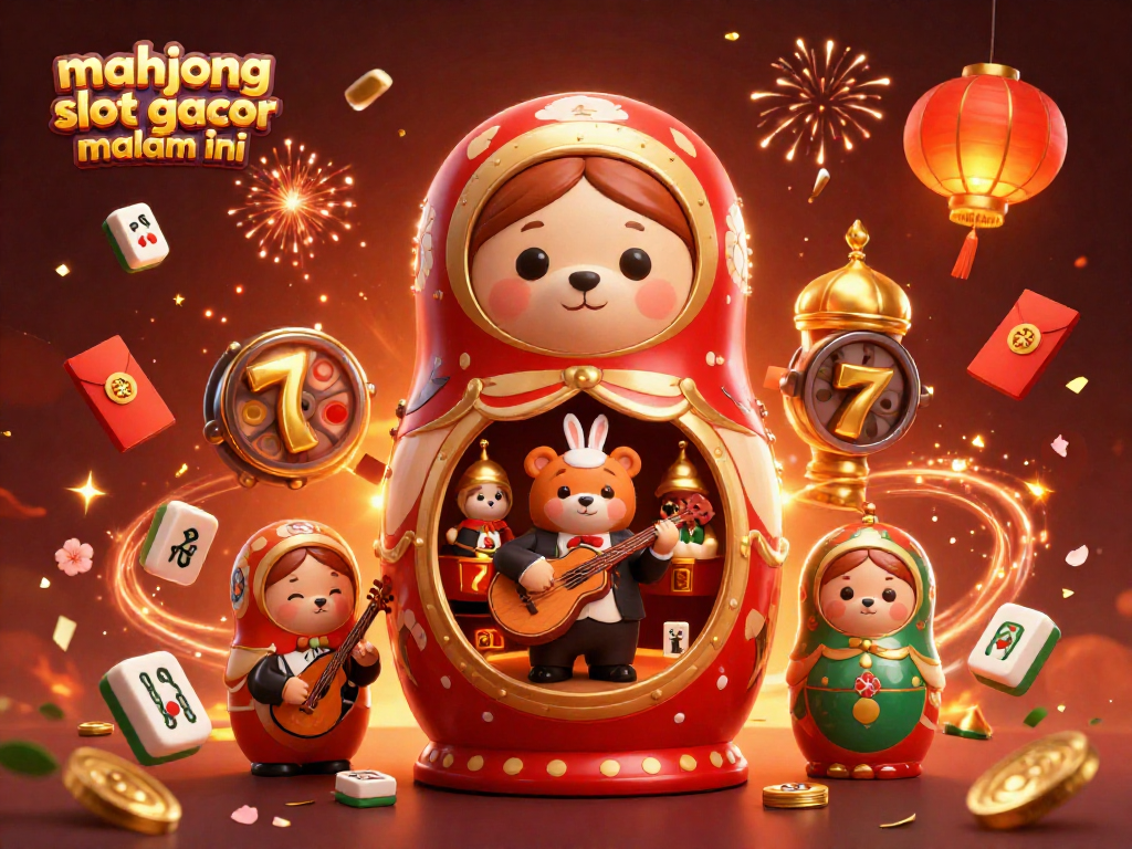 Celebrate with mahjong slot gacor malam ini as colorful tiles and festive elements create an exciting casino atmosphere.