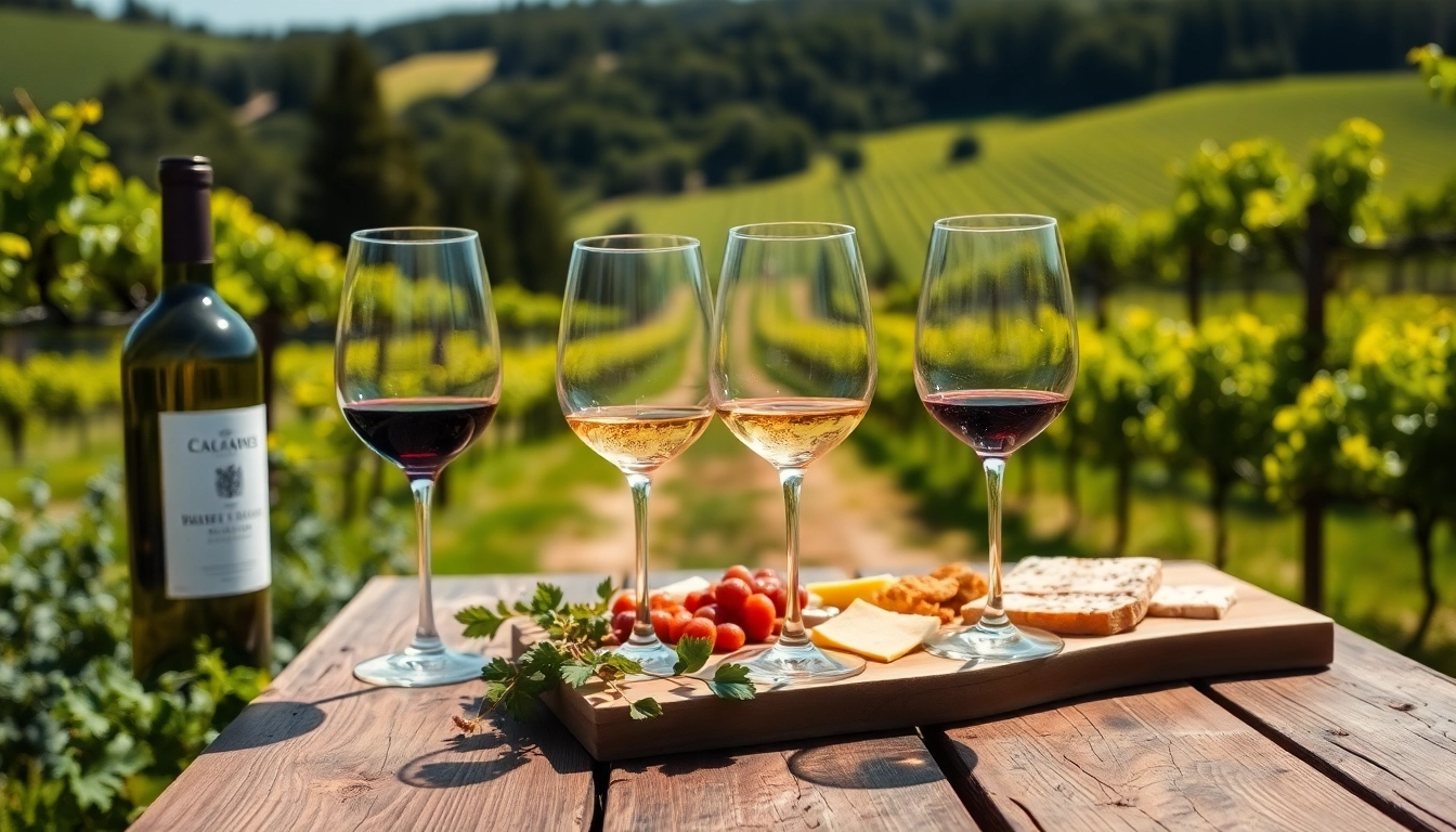 Experience day trip wineries from sacramento with elegant wine glasses in a sunlit vineyard.