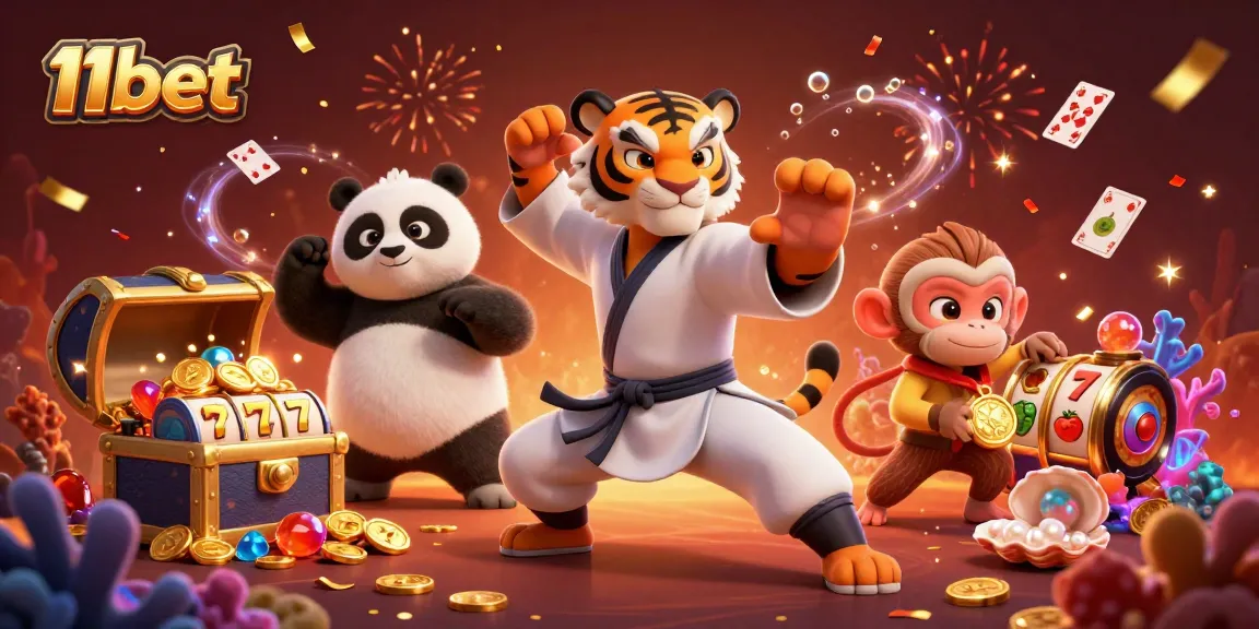Experience exciting gameplay at 11bet, featuring vibrant action with playful casino elements.