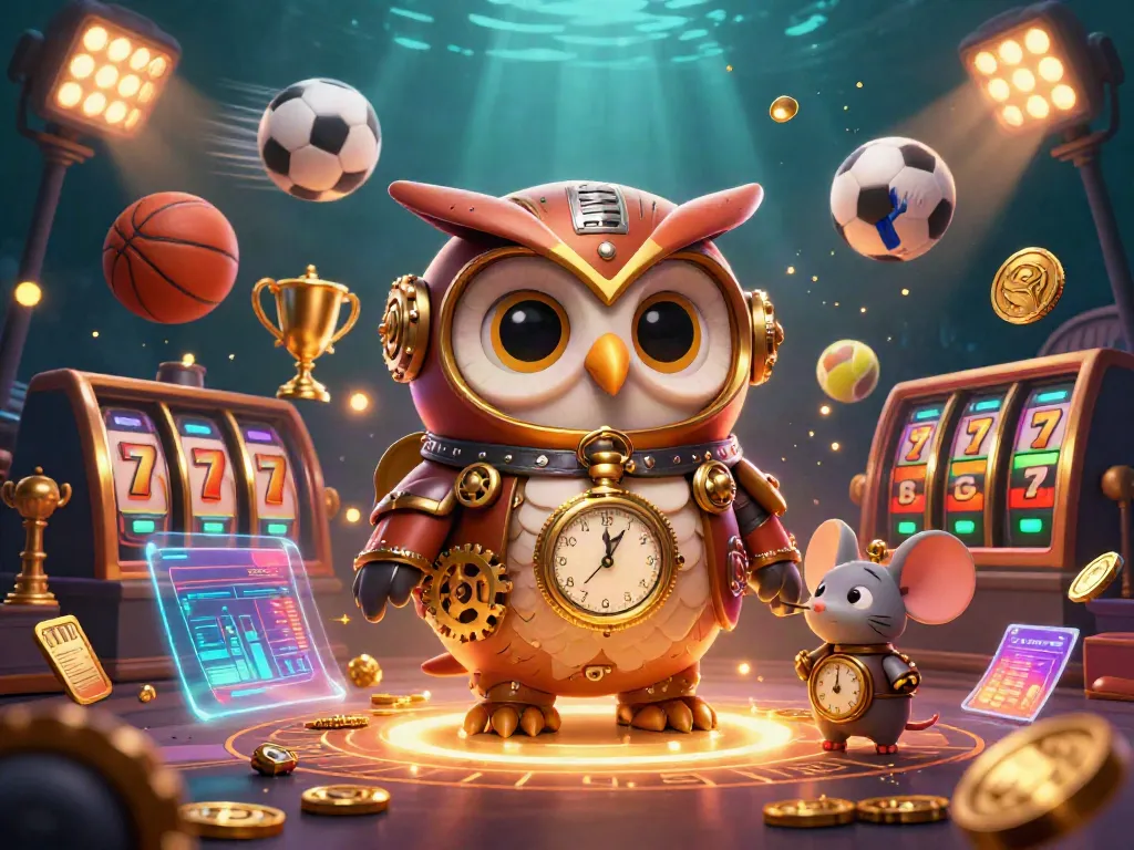 Gambarkan aksi di situs wslot888 dengan simbol slot, tumpukan koin, dan karakter kasino yang menarik.