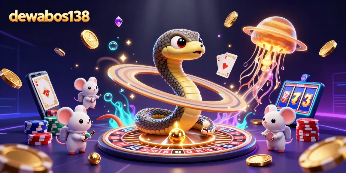 Experience vibrant gameplay with dewabos138 featuring creative cosmic characters in an elaborate casino setting.