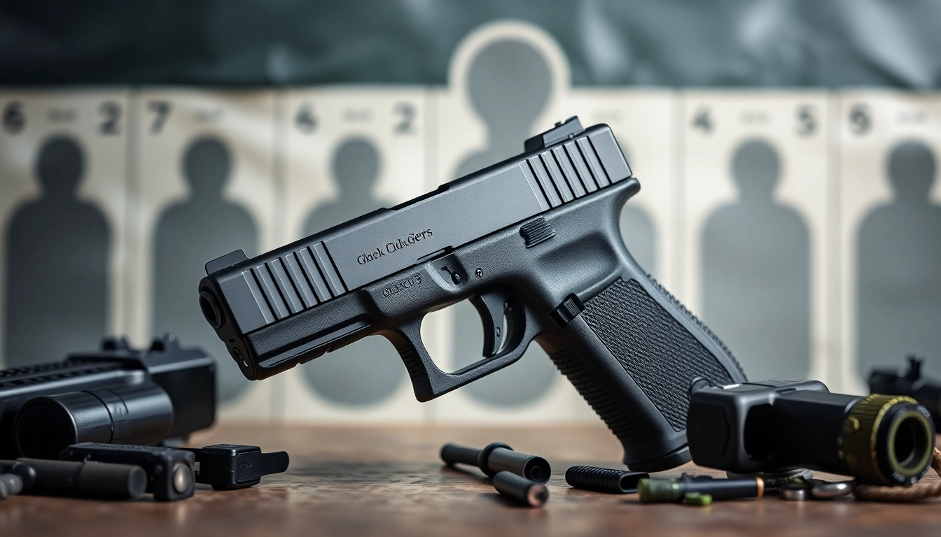 Showcasing the glock 19 gen 5 slide with optics cut, highlighting its sleek design and features.