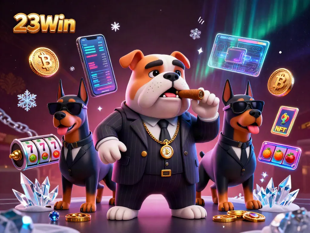 Experience thrilling gaming at 23Win with a vibrant, action-packed 3D casino scene.